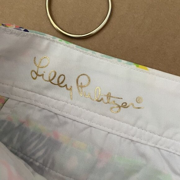 Lilly Pulitzer Women 4 Multi Roar Of The Seas Preppy Tropical The Callahan Short - Picture 6 of 9
